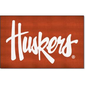 FANMATS 20659 Nebraska Cornhuskers Ulti-Mat Rug - 5ft. x 8ft. | Sports Fan Area Rug, Home Decor Rug and Tailgating Mat - "Huskers" Logo