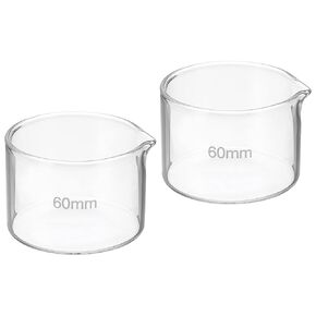 PATIKIL 1000ml Crystallizing Dish, 2 Pcs Borosilicate Glass Crystallizing Dished with Spout Flat Bottom Lab Dish Evaporation Dishes Transparent for Laboratory Kitchen Science Classroom