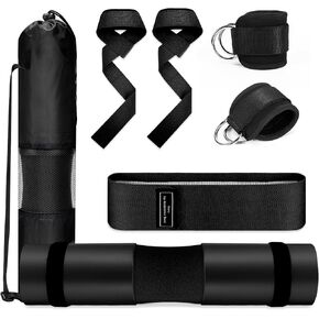 Gym Barbell Pad Set: Hip Thrusts Pad for Squats Weight Lifting Gym Equipment Accessories