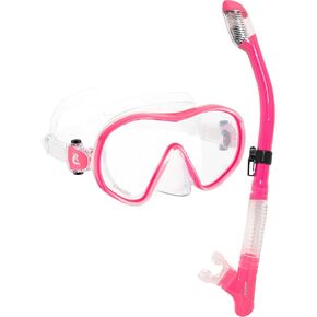 Cressi Single Lens Frameless Scuba Mask & Dry Snorkel for Snorkeling, Scuba Diving, F-Dual & Tao Dry: Designed in Italy
