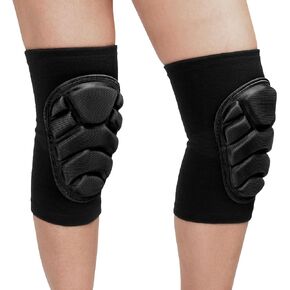 Knee Pads for Women Men Kids, Volleyball Knee Pads Breathable Soft Sponge Knee Brace Protective for Dancing Skating Skateboard Skiing Yoga Football Sports (Black, Medium)