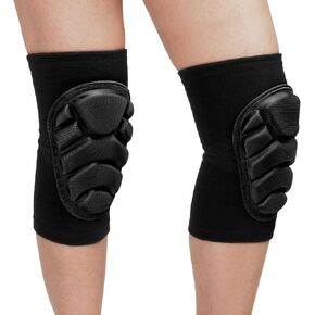 Knee Pads for Women Men Kids, Volleyball Knee Pads Breathable Soft Sponge Knee Brace Protective for Dancing Skating Skateboard Skiing Yoga Football Sports (Black, Medium) in Kuwait