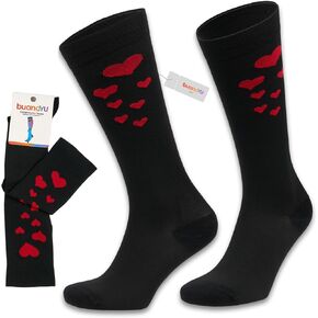 Medical Grade Surgical Nursing Compression Socks for Flights, Athletic Knee-Length Pregnancy 15-20 mmHg Nursing Socks