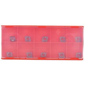10Pcs CCMT060204 Carbide Lathe Turning Inserts Carbide Turning Inserts Set for SCLCR Turning Tool Holder