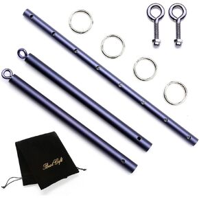 EXREIZST Blue Adjustable Spreader Bar Set, Suitable for Sets Sports Training Fitness Gear Home Gyms