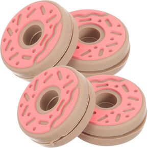 4 Pcs Tennis Racket Vibration Dampener Silicone Doughnut Racquet Dampeners Racket String Shock Absorber for Tennis Player