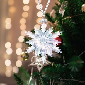 𝟐𝟎𝟐𝟑 𝐀𝐧𝐧𝐮𝐚𝐥 𝐄𝐝𝐢𝐭𝐢𝐨𝐧 Snowflake Colorful Crystal Christmas Ornament, Fancyoung Large Snowflake Ornaments 2023 Christmas Ornaments Decorative Hanging Pendant