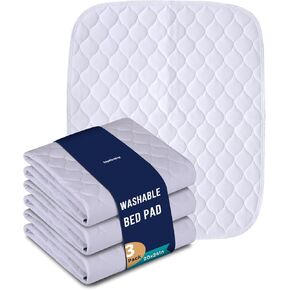 Bed Pads Washable Waterproof, 36"x52" (Pack of 2), Incontinence Bed Pads Washable, Waterproof Mattress Protector for Adults Kids Pets