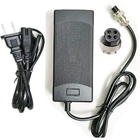 [Verified Fit] 42V Fast Electric Scooter Charger 4 Prong for Voyager 36V Battery, 42V 2A 1A 4-Pin Connector 36V 37V Lithium Battery Replacement Charger