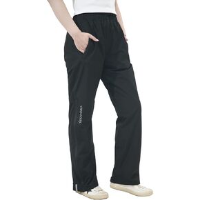 Women's Rain Pants,Waterproof Lightweight Hiking Pants,Windproof Over Pants for Outdoor Fishing Golf Cycling