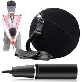 Golf Swing Training Aid - Smart Ball, Golf Swing Trainer for Posture Correction & Amend Chicken Wing, Inflatable Training Ball - Golf Practice for Straight Arm & Golf Training Equipment for Beginners