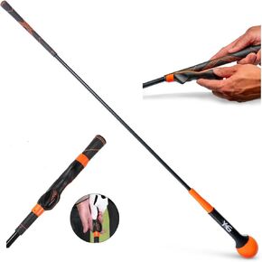Golf Swing Trainer - Golf Swing Training Aid w/Removable Golf Grip Trainer - Golf Practice Equipment and Essential Golf Training aid Weighted Golf Swing Trainer w/Golf Grip Training Aid