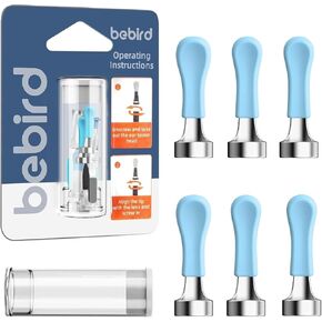Ear Wax Removal Tool Replacement Tips, 6 pcs for Wet/Dry Earwax Cleaning, Original Ear Cleaner Camera Tips for Bebird 30S/R1/R3/C3/W3/R3/M9/T15/X3/X17/D3Pro/X1+Plus (Dia. 3.5mm)