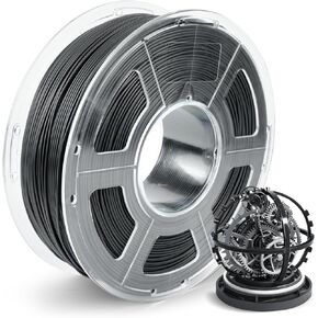 SUNLU Easy PA Filament, Nylon 3D Printer Filament with Heat Resistant, Nylon Filament 1.75mm No Cracking, Polyamide (PA) 3D Printing Filament Warp Free, Fit Most FDM Printer (Black,900g)