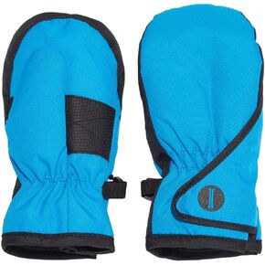 Boys Taslon Easy Open Waterproof Ski Mittens - Insulated for Cold Winter Weather