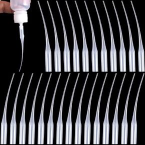 300Pcs Glue Tips Compatible for CA, Plastic Precision Extender Applicator Dispensing Adhesive Micro-Tips for Bottle Glue, Hobby, Crafting, Shoes Sole, Model, Lab Dispensing