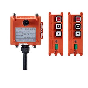 Crane Industrial Radio Remote Control Wireless Transmitter Stop Button 2 Key Switch F21-2S AC/DC (2 Transmitter+1 Receiver) (65V-440V)