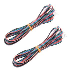 2Pcs 2M/6.56ft Stepper Motor Connector Cables XH2.54 4pin to XH2.0 6pin White Terminal Paralled Motor Wires for 3D Printer Stepper Motor