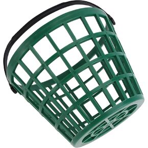 BESPORTBLE Golf Ball Basket Ball Bucket Hollow Basket Ball Basket Pick- up Basket Golf Ball Container Golf Carry Basket Golf Bucket Accessories 1Pc (Green, Can Pack 50Pcs)