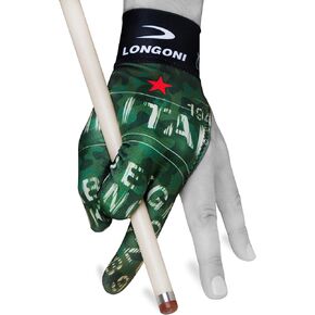 LONGONI Billiard POOL CUE GLOVE Fancy Military 2 for Left hand