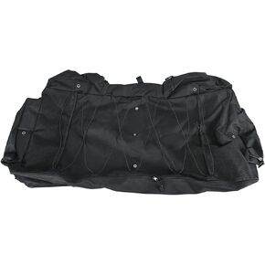 Jacket Storage Bag housing up to 6 Life Jackets for Most T-Tops, Bimini Tops and Pontoon Tops, Black