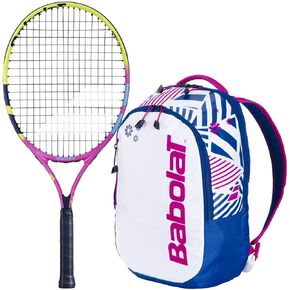 Babolat Nadal Jr Tennis Racquet (Rafa 2nd Gen) Bundled w a Tennis Backpack