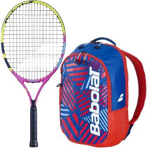 Babolat Nadal Jr Tennis Racquet (Rafa 2nd Gen) Bundled w a Tennis Backpack