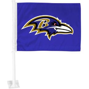 FANMATS 41672 Baltimore Ravens Car Flag 2-pk