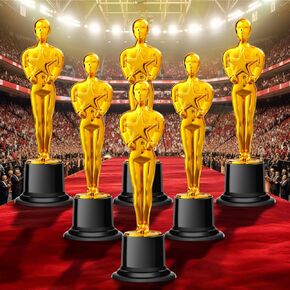 Mini Plastic Trophy Award, hollywood theme party decorations, for contests and parties such as dances, golf, movies, employee appreciation, basketball themes. small trophies.