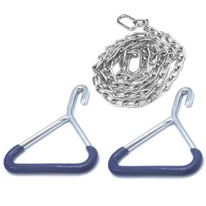 Durable Cow OB Apparatus (2 OB Handle & 30 Inch Chain), Goat Forceps, Cattle Delivery Instruments for Dairy Farm