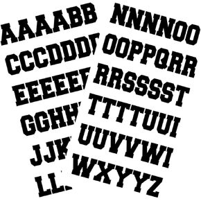 Sports Helmet Letters 1" Baseball, Hockey, Football and lacross