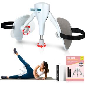 Thigh Master Kegel Exercise - Inner Thigh Exerciser with Fixed Leg Straps, 0-44lb Pelvic Floor Trainer, Thigh Exerciser for Home Workouts, Pelvic Floor Muscle Repair, Thigh Toner Workout