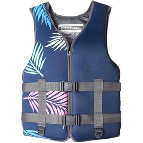 Womens Life Jackets for Adults, Life Jackets Kayaking, Adjustable Safety Vest with Adjustable Safety Strap for Swimming, Snorkeling, Kayaking