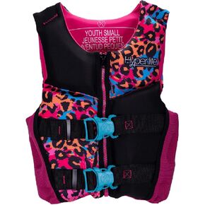 Hyperlite Indy CGA Girls Wakeboard Vest Pink/Black Size Large (65-90lbs)