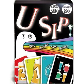 U SIP! - The Drinking Game Cards for Adults, Funny & Easy Warm-Up Games for Game Nights - Couple Games, Bachelorette Party Games - Everyone Know The Rules Without Learning