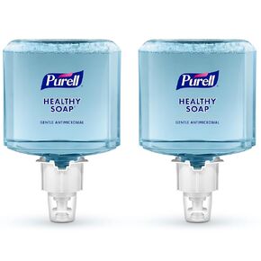 PURELL Brand HEALTHY SOAP 0.5% BAK Antimicrobial Foam, Lightly Fragranced, 1200 mL Refill for PURELL ES4 Manual Soap Dispenser (Pack of 2) - 5079-02 - Manufactured by GOJO, Inc.