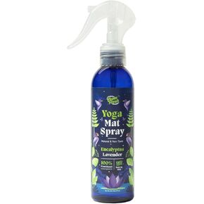 Yoga Mat Spray - Eucalyptus Lavender - Cleaner and Deodorizing Spray for Yoga Blocks and Equipment - Plant Based Ingredients, 6oz (1-Pack)