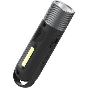Electronic Whistle Rechargeable IPX4 Max Sound 125db Battery 1000mAh COB Highlight Lighting for Coaches Teacher, Sports Whistle, k2 Black-1Pack