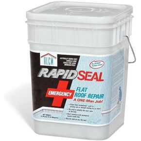 ALCM Roof Leak Repair, Rapid Seal Flat Roof Leak Repair, Flowable to Temporarily Stop Roof Leaks, 25 lb Container, Gray, PTY320