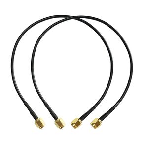 AURSINC SMA Calibration Kits Test, Connector Short/Load/Open/Thru Type 5pcs/Set and Connectors SMA Male to Male Jumper 2pcs