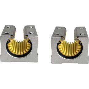 SBR12UU Bearing Blocks, 2Pcs Engineering Plastic 12mm Open Sliding Slider Block for SBR12 Linear Motion Shaft Guides Slide Rails as CNC Linear Rail Kit in Saudi Arabia