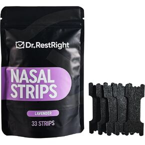 Lavender Scented Nasal Strips For Snoring (33 PCS), Instantly Opens Nose for Better Breathing, Snoring Solution & Reduces Nasal Congestion Due to Colds & Allergies, Sleep Aids for Adults in Saudi Arabia