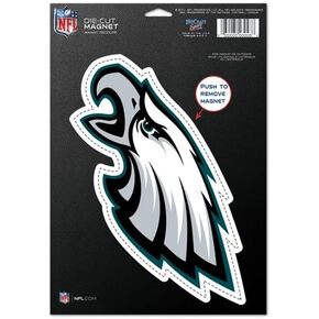 WinCraft NFL Philadelphia Eagles 83784010 Die Cut Logo Magnet, Small, Black