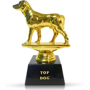 Vaulted Skulls & Co Top Dog Trophy, Greatest of All Time Trophy, Laser Engraved Recognition, Sports Trophy, Pet Trophy, Office Trophy (Similar to Goat Trophy) Size 3"
