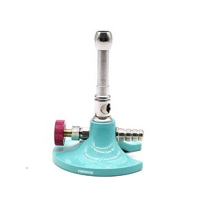 Single Tube Gas Bunsen Burner,Liquid Propane for Lab Heating Equipment JT-45 (Deep blue)
