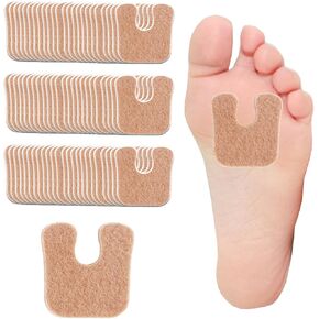 72 Pcs Metatarsal Adhesive Pads Forefoot Foot Pads U Shaped Pain Relief Foot Cushion Keep Calluses from Rubbing on Shoes Protect Calluses from Rubbing on Shoes Reduce Foot and Heel Pain in Kuwait