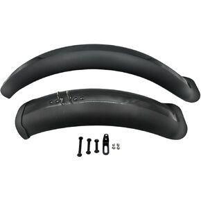 Fat Tire Bike Fenders Mud Guard Cycling Fender Kit Bike Wings Full Coverage Easy Front and Rear Fender Set (20x4.0 Inch), Black