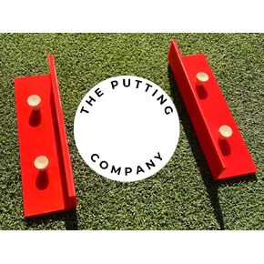 Gate System - Portable Putter Practice Training Aid - Indoors & Outdoor Use - Lightweight & Portable - Putting Green Practice - Perfect your stroke & lower your scores!, Red in Saudi Arabia