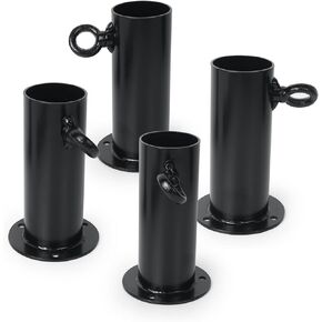 Aoneky 10pcs Short Foot Pad - 1 3/8'’ - Base Plate Fitting for Golf Basebal Batting Cage Canopy
