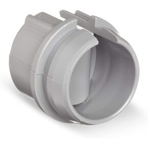 موصل كابل كهربائي OhLectric للأماكن الداخلية والخارجية - موصل غير معدني للكابلات المفردة والكابلات - سهل التركيب - موصل طرفي بعقب - ½ بوصة، رمادي - عبوة من 100 - OL-45873 in Kuwait